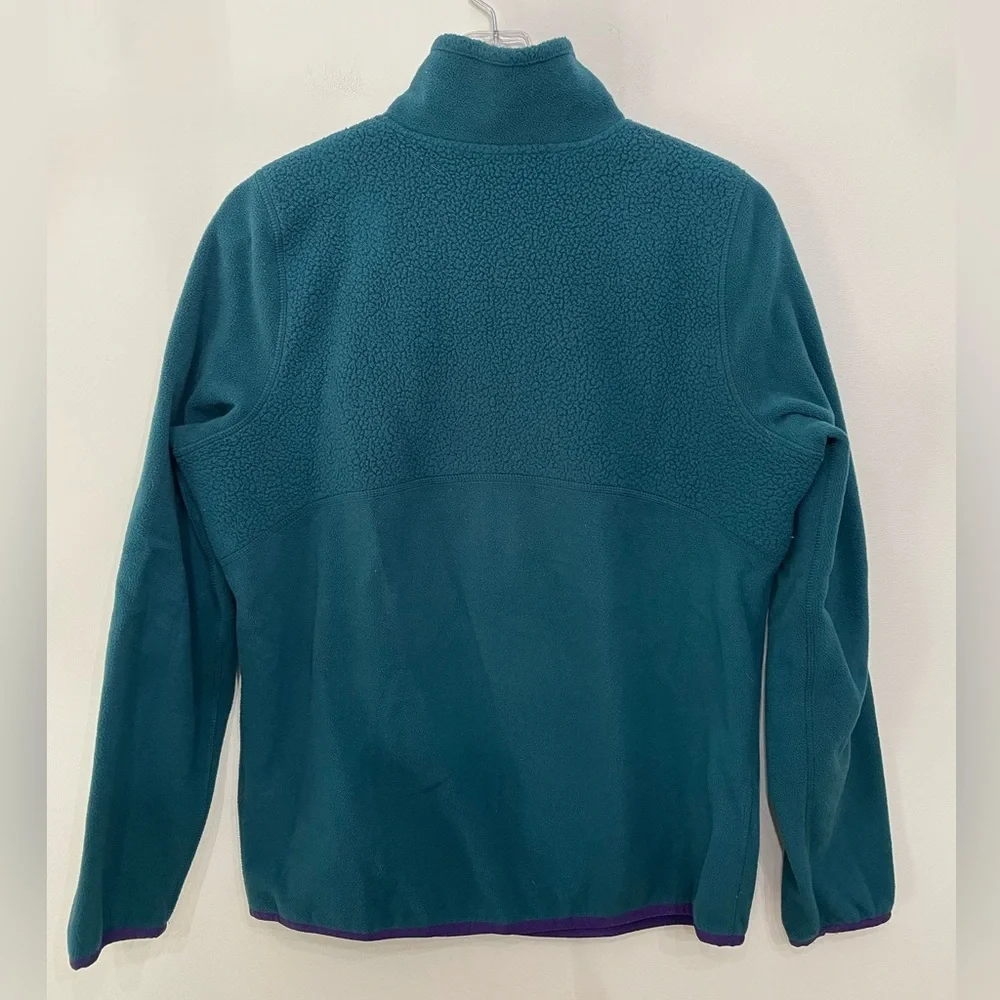 LL Bean Katahdin Fleece Jacket Women's Sz M 1/2 Zip Pullover Polartec Green